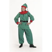 Halco Christmas Elf Velour Santa Helper Costume Suit Adult Medium Size 8-12