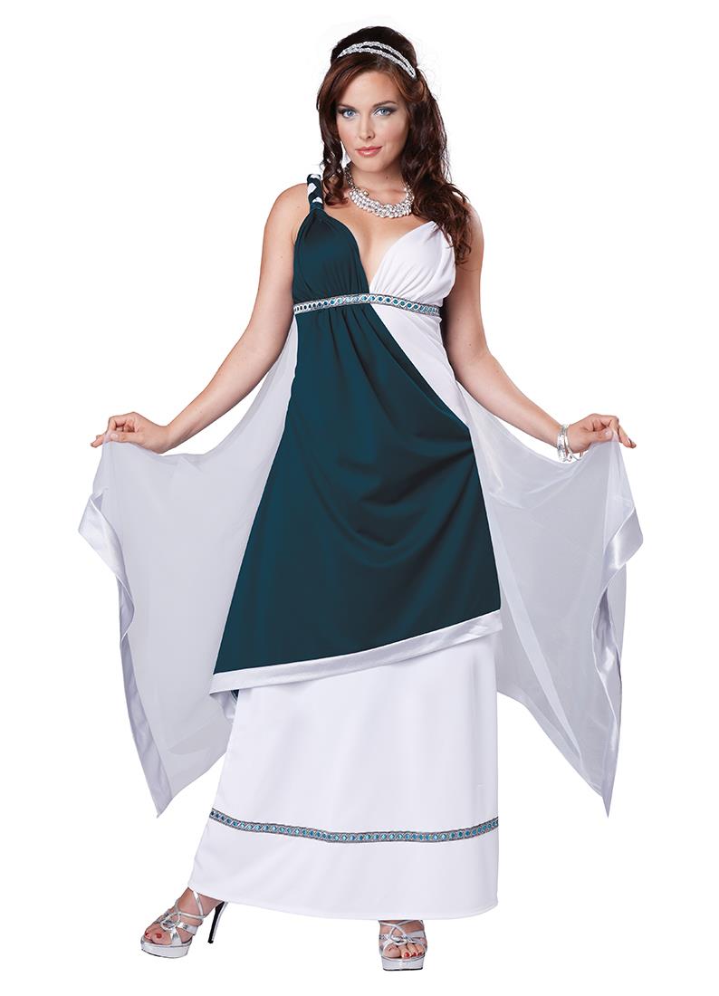 California Costumes Women's Roman Beauty Goddess Queen Long Dress Size Small 6-8