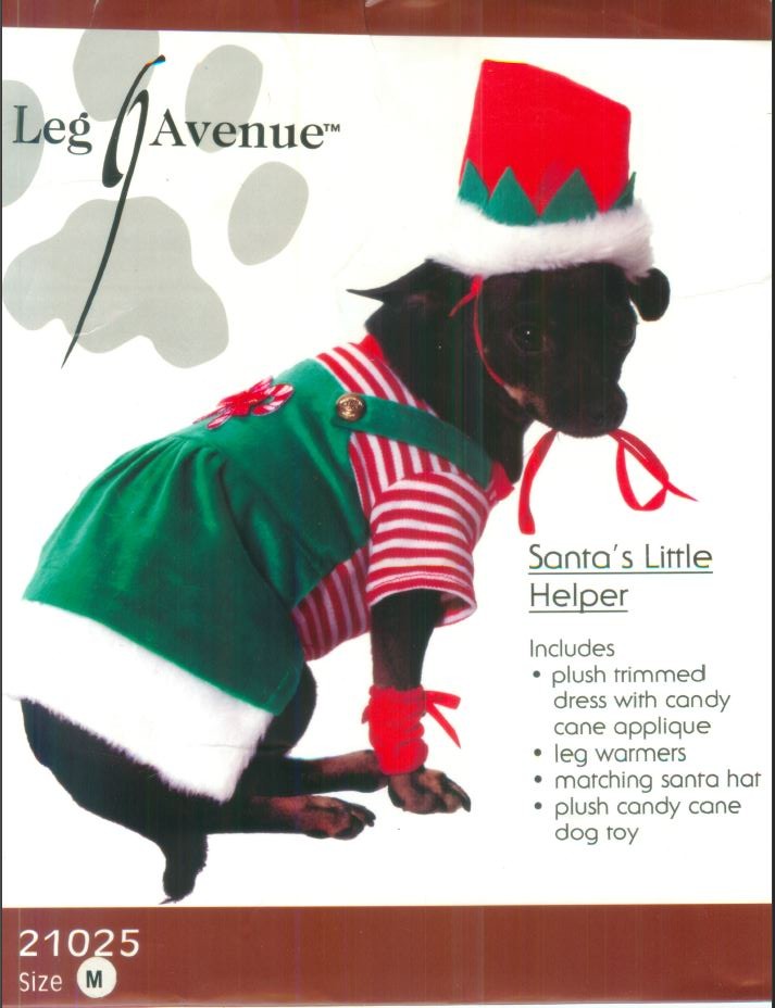 Santa's Little Helper Pet Costume Size Medium