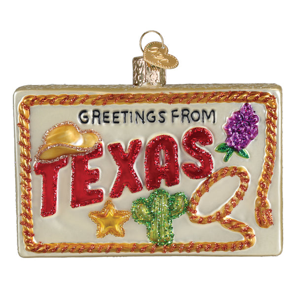 Texas Postcard Ornament