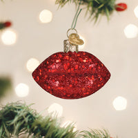 Jeweled Lips Ornament