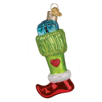 Green Mischief Stocking Ornament