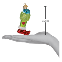 Green Mischief Stocking Ornament