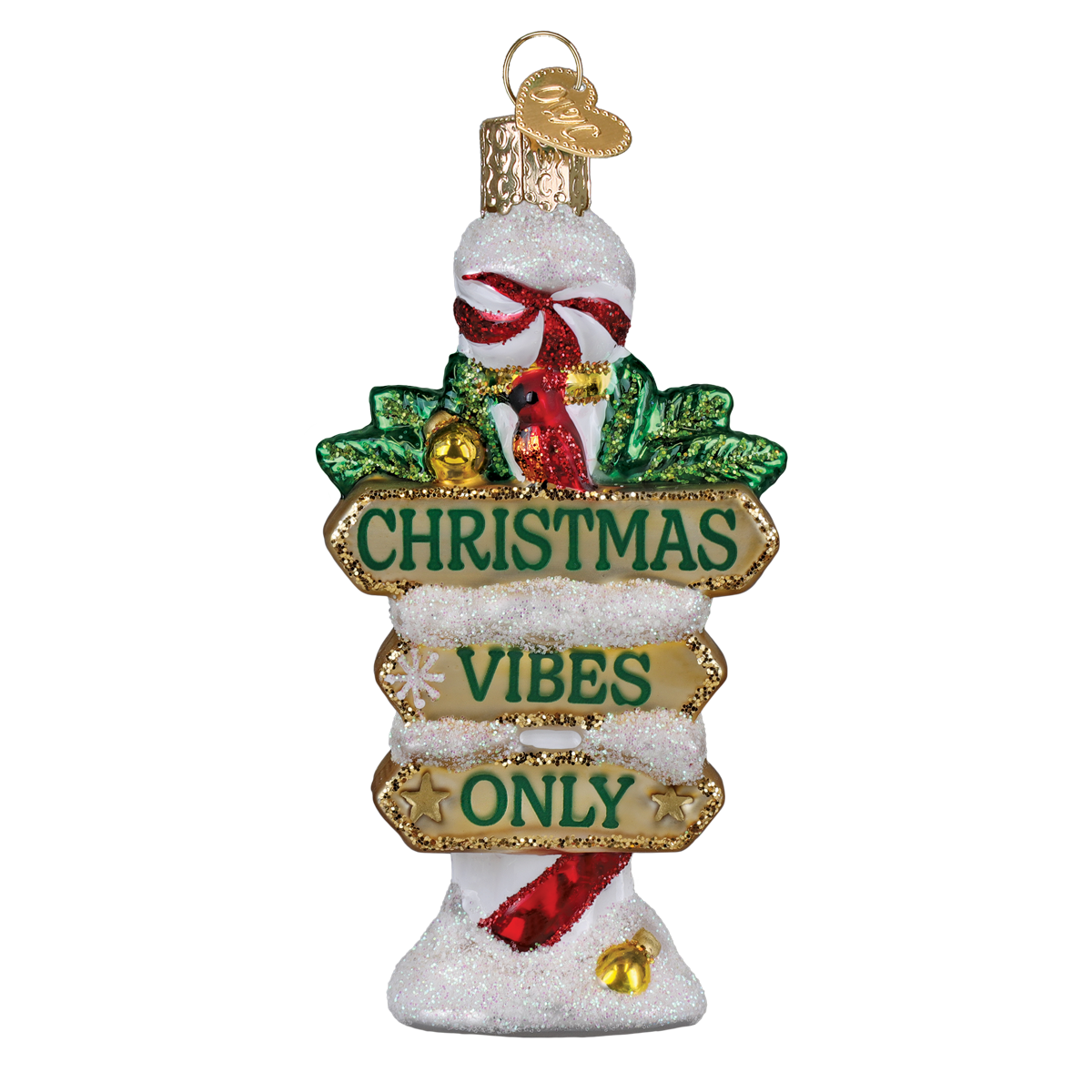 Jolly Junction Post Ornament