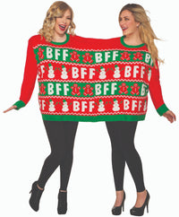 Forum Novelties Christmas Sweater for two BFF Size X-Large