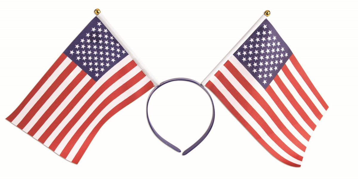 Forum Novelties Patriotic American Flag Red, White and Blue Headband