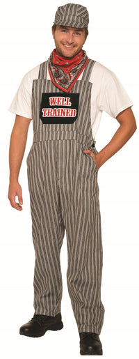 Train Engineer Overalls Costume for Adults