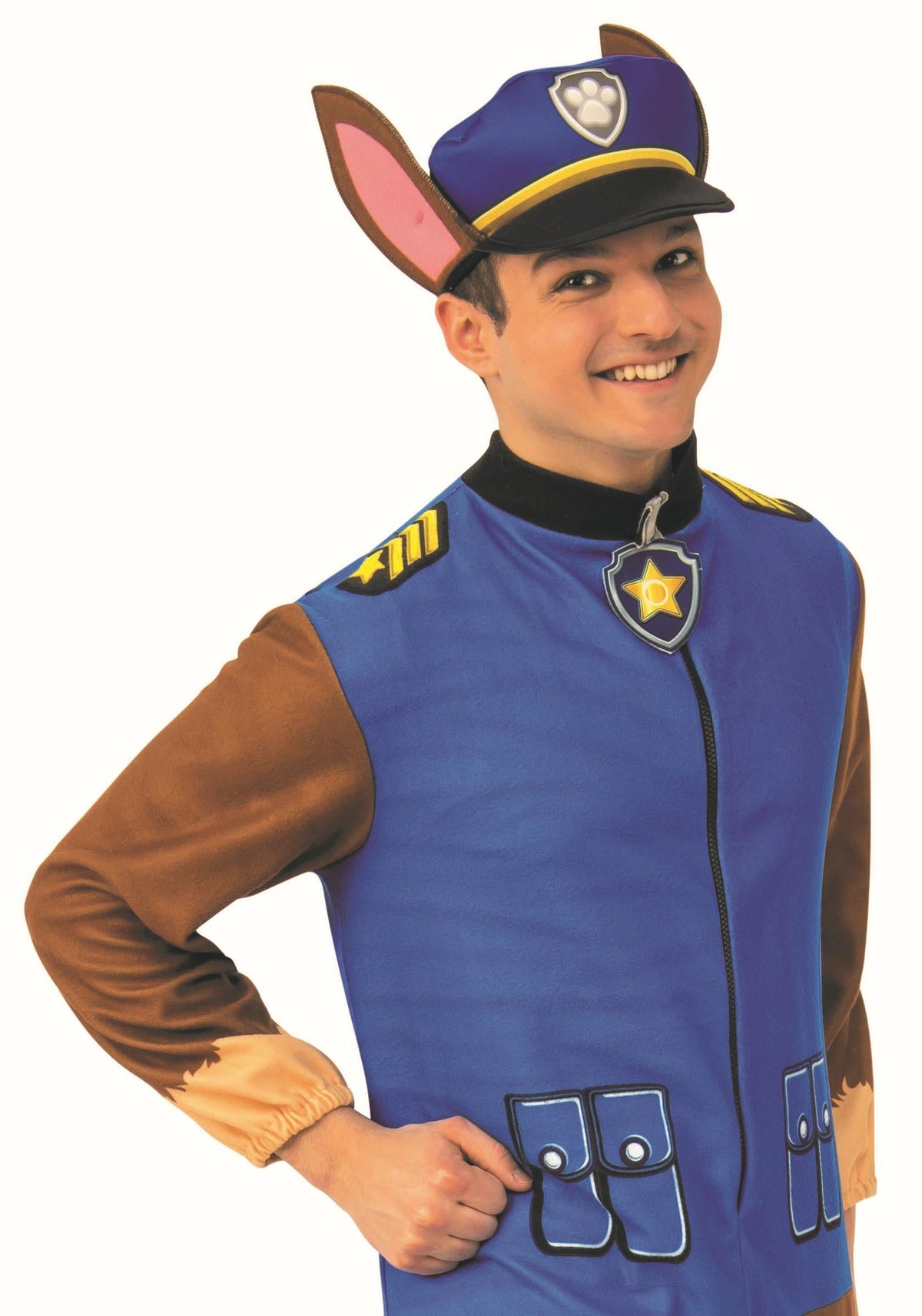 Paw Patrol Chase Jumpsuit Adult Costume Size Standard