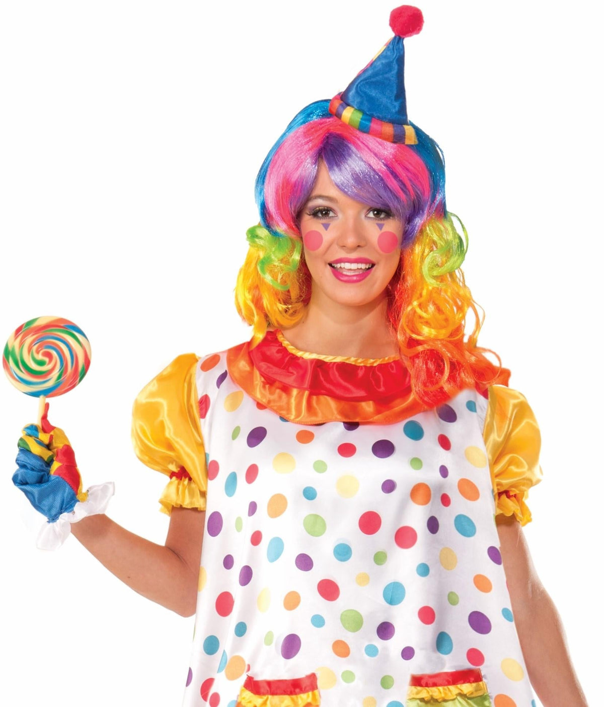 Women's Wiggles the Clown Adult Costume Size XL
