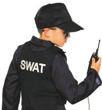 Police Swat Navy Blue Jumpsuit Costume Large 12-14