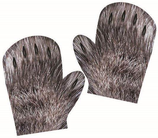 Child Werewolf Screen Print Monster Gloves Gloves