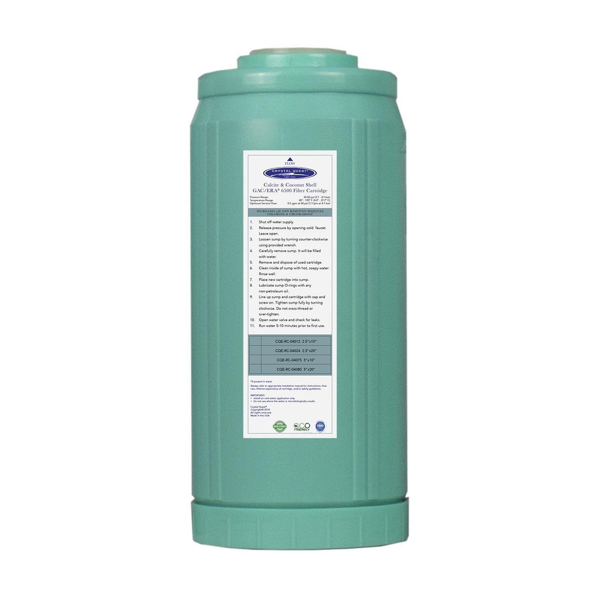 Calcite & Coconut Shell GAC Filter Cartridge