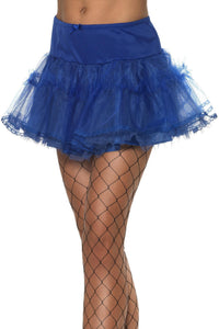 Blue Tulle Petticoat Crinoline Costume Accessory