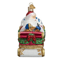 Santa In Sleigh Ornament