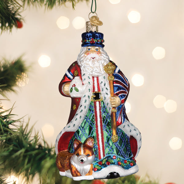 United Kingdom Santa Ornament