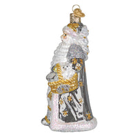 Sterling Santa Ornament