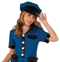 Police Officer Lady Cop Girls Halloween Dress Up Costume Child Small