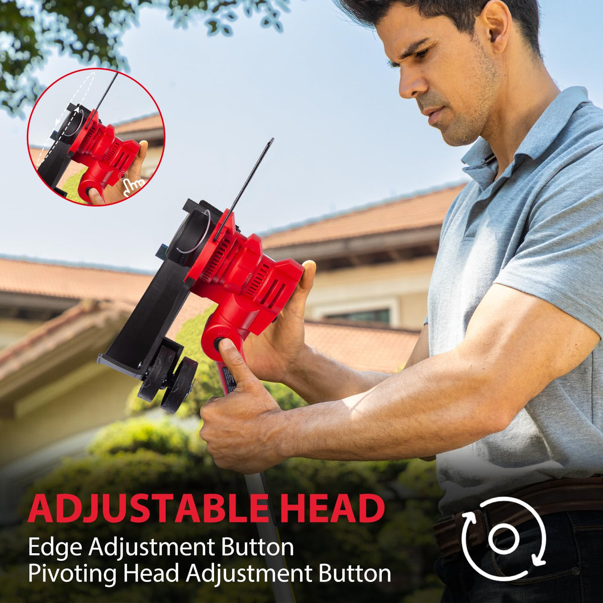 40V String Trimmer & Edger + 40V Leaf Blower Combo Kit with 4.0Ah Battery PS76500C