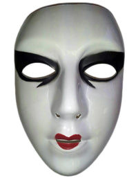Cesar Painted White Female Semi-Rigid Plastic Face Mask