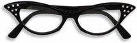 1950's Cat Eye Rhinestone Glasses Clear Lenses