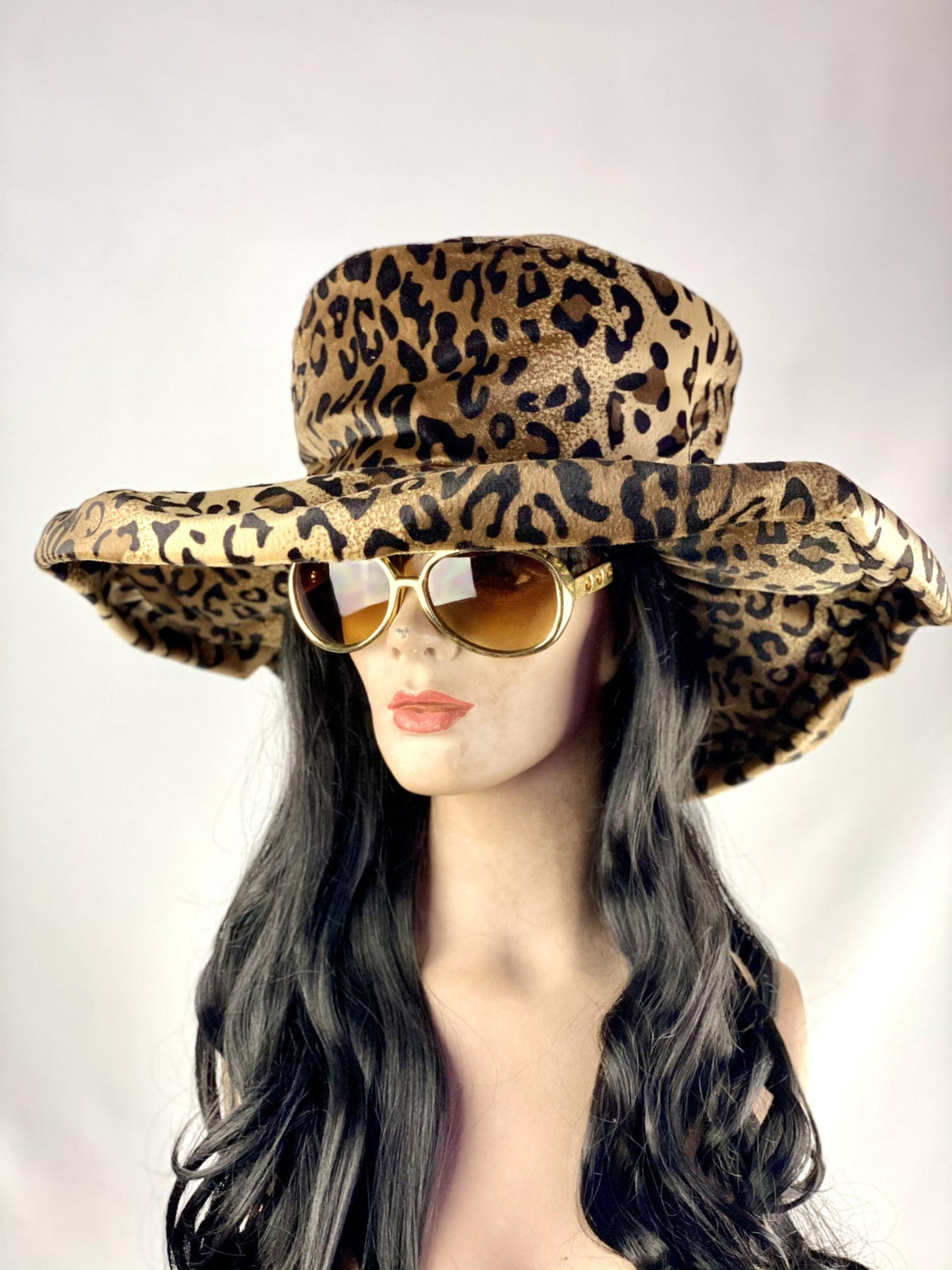 Cheetah Leopard Print Pimpette Lady Pimp Costume Hat