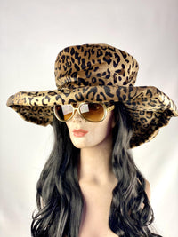 Cheetah Leopard Print Pimpette Lady Pimp Costume Hat