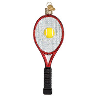 Red Tennis Racquet Ornament