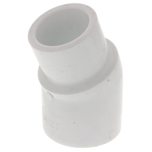 Lasco 442-020 PVC Elbow, 2 in, 22.5 Degree, Spigot x Slip