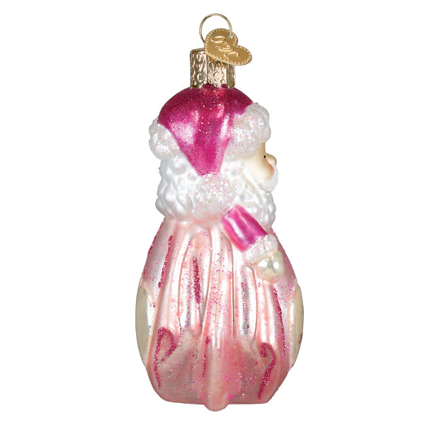 Baby Girl's 1st Santa Lovey Ornament