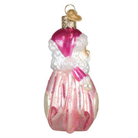 Baby Girl's 1st Santa Lovey Ornament