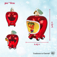 Lowly Worm's Applecar Ornament