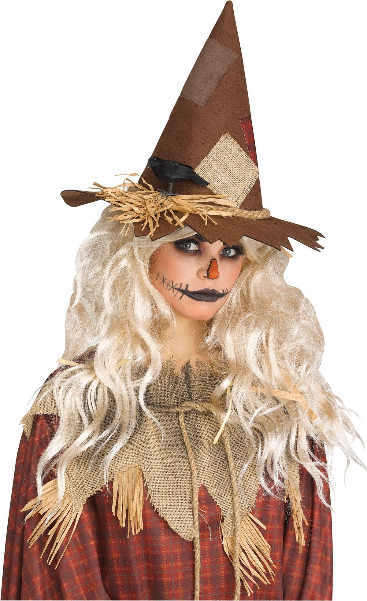 Evil Scarecrow Brown Costume Hat