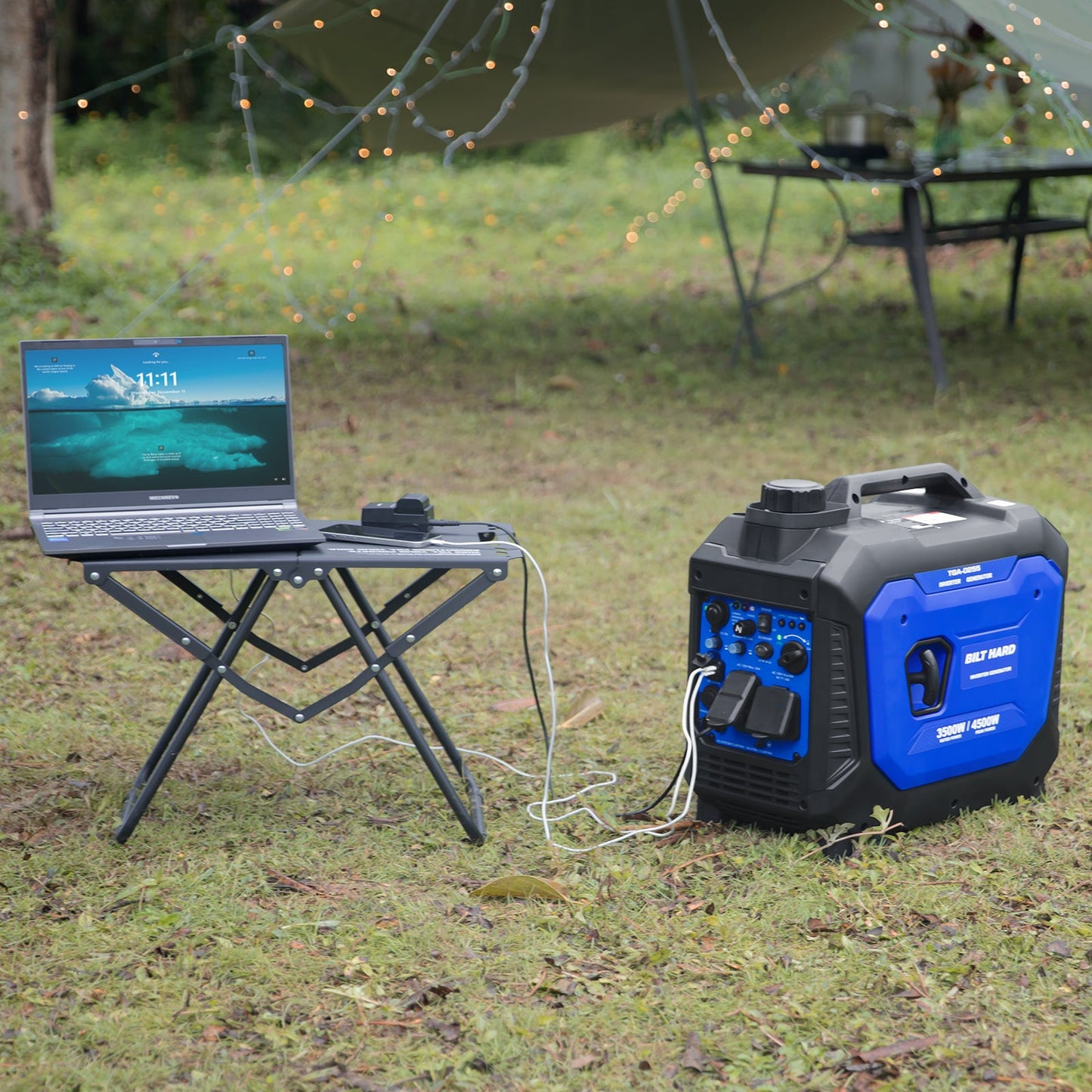 BILT HARD 4500W Dual Fuel Inverter Generator – Gas/Propane, Ducar® Engine, Quiet, CO Sensor, RV Ready, Portable Power for Home & Camping