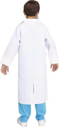 Doctor Child Surgeon Costume Lab Coat Size Small 4-6