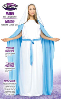 Virgin Mary Plus Size Robe Biblical Costume