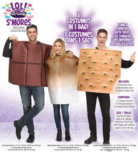 S'Mores 3 Costume Set Food Adult Costume