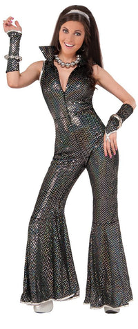 70's Disco Jumpsuit Adult Plus Size Women's Costume