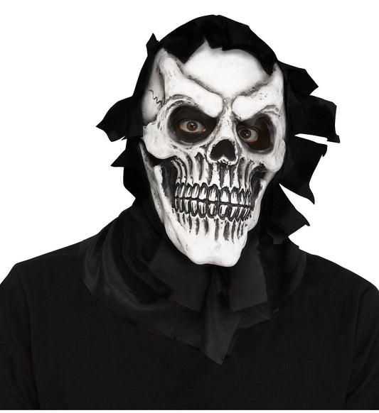 Skull Reaper Skeleton Shroud Adult Mask