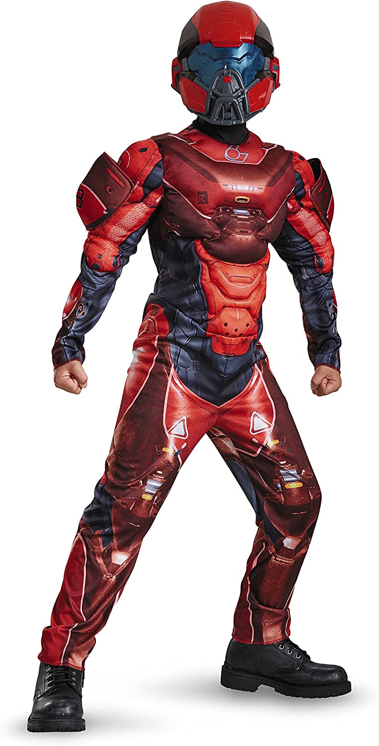 Halo Red Spartan Muscle Child Costume Small 4-6