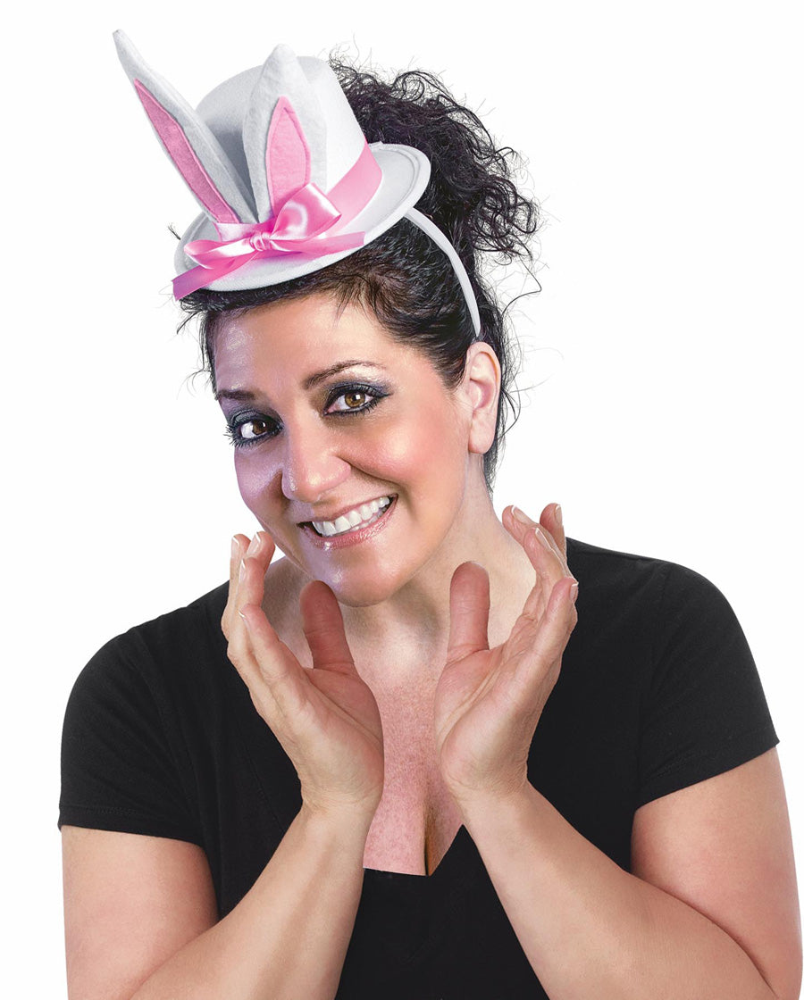 Easter Bunny Mini Top Hat with attached Ears