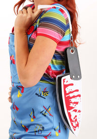 Bloody Killer Butcher Knife Purse Accessory
