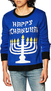 Chanukah Hanukkah Ugly Christmas Sweater Holiday Festive X-Large