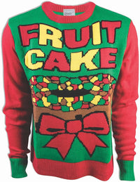 Fruit Cake Ugly Christmas Sweater Holiday Festive XXL