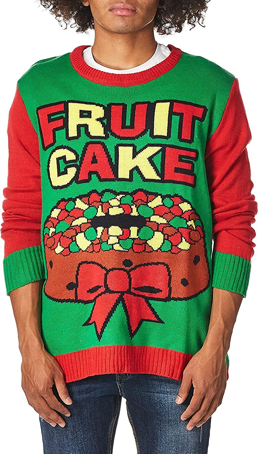 Fruit Cake Ugly Christmas Sweater Holiday Festive XXL