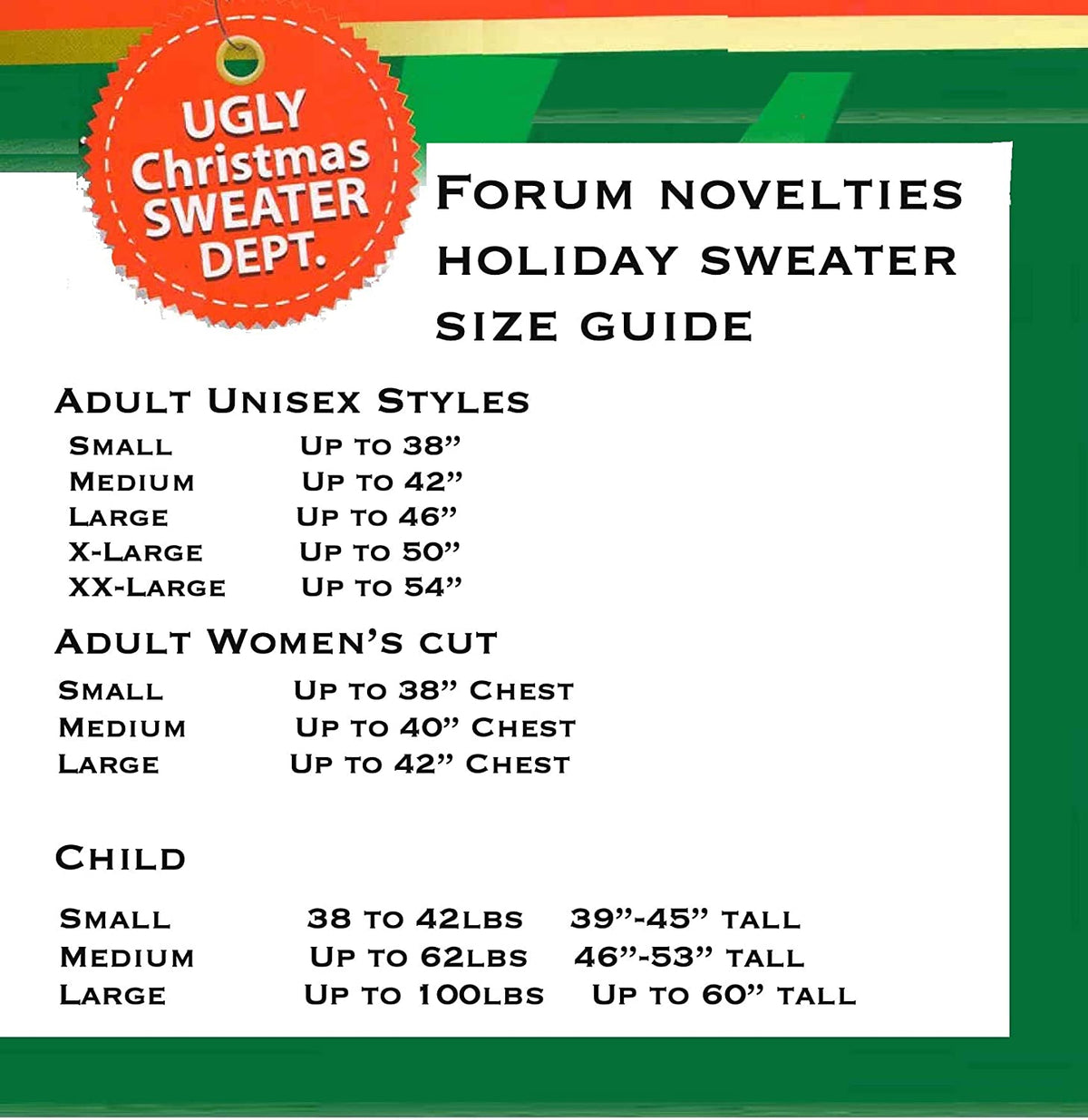 Elf Ugly Christmas Sweater Holiday Festive Small