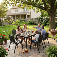 Forge Stackable Dining Set, 7-Piece