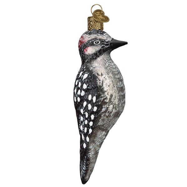 Vintage Hairy Woodpecker Ornament