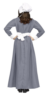 Pilgrim Girl Thanksgiving Colonial Child Costume Medium 8-10