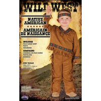 Native American Indian Toddler Costume Size Large 3T-4T