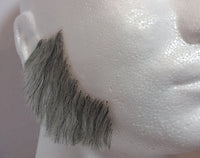 Light Grey 100% Human Hair European Elegant Mutton Chop Sideburns 2019